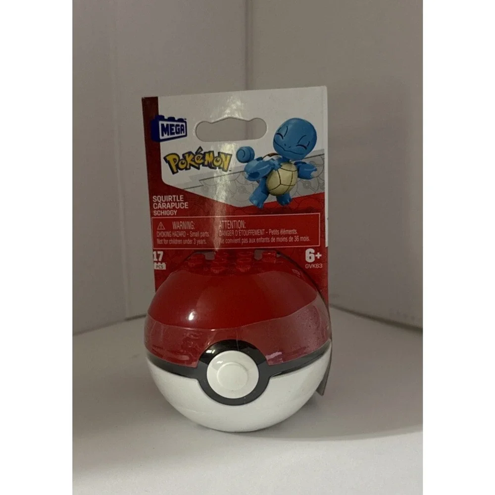 MEGA Construx - Pokemon Pokeball Evergreen Set - SQUIRTLE in Poke Ball (17 Pcs)